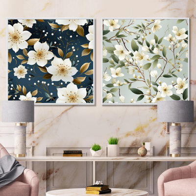 Isobel - Floral Canvas Wall Art Set Of 2