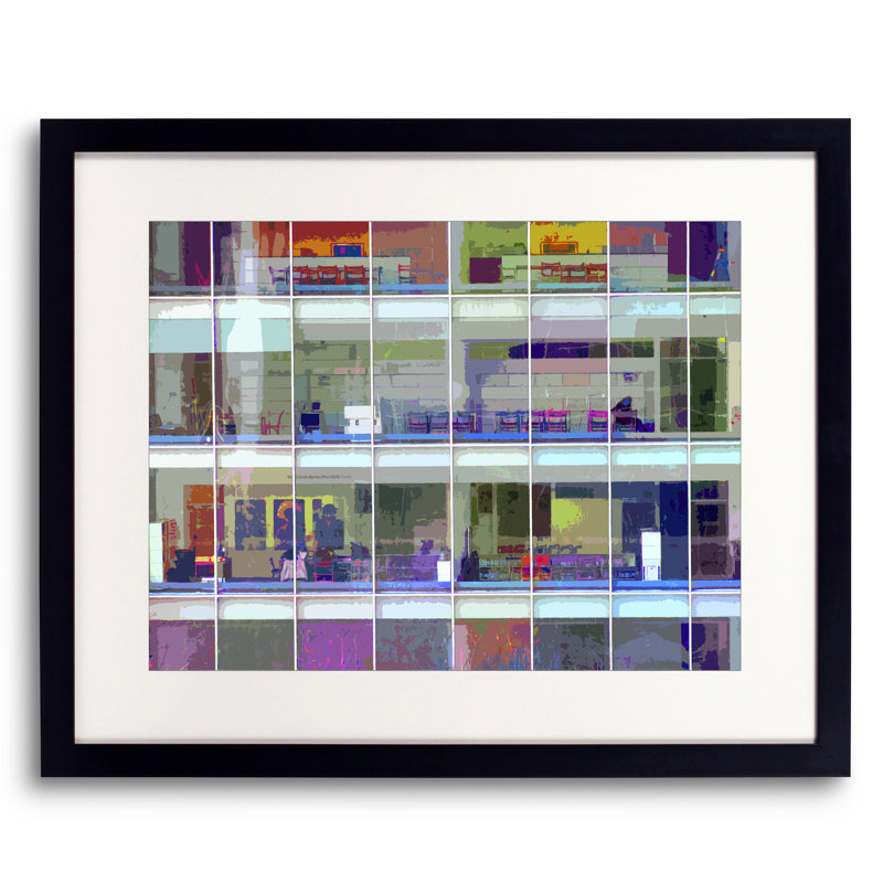 Vaporisateur par Drew Gaffney, H 17,2 po x l 21,2 po, Cadre noir