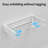 Collapsible Wall Mounted Drying Rack - 23.6", 4 Rods, 60 Lb Capacity