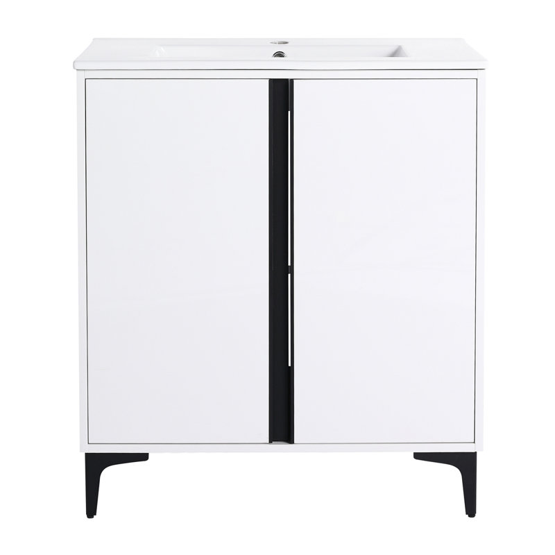 Freestanding Bathroom Vanity With Ceramic Sink