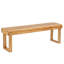Banc d'extérieur en bois de sapin brun clair