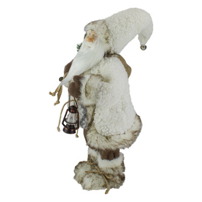 Figurine de père Noël 12 po avec lanterne debout