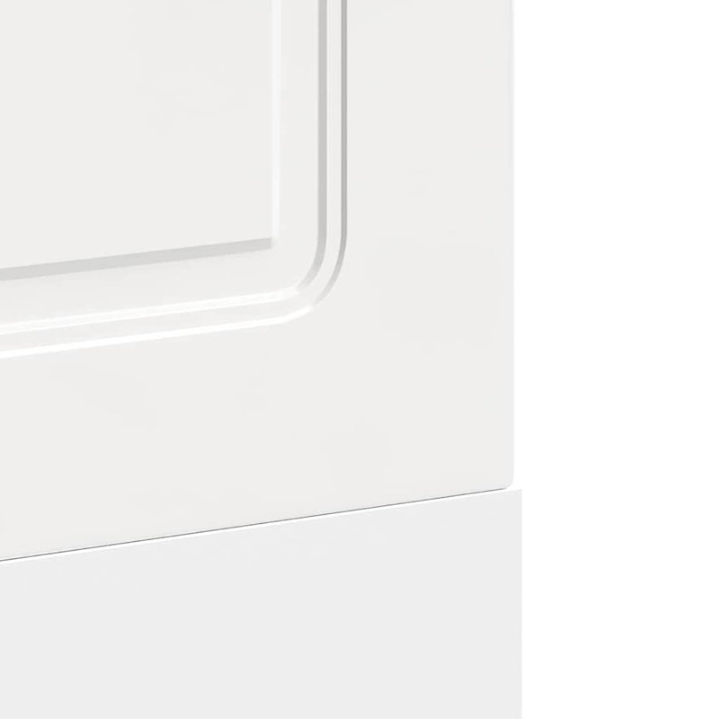vidaXL Dishwasher Panel Engineered wood Durable, High Gloss White, 26.38in H x 23.62in W x 0.59in D