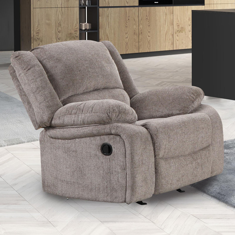 Fauteuil inclinable manuel de style transitionnel