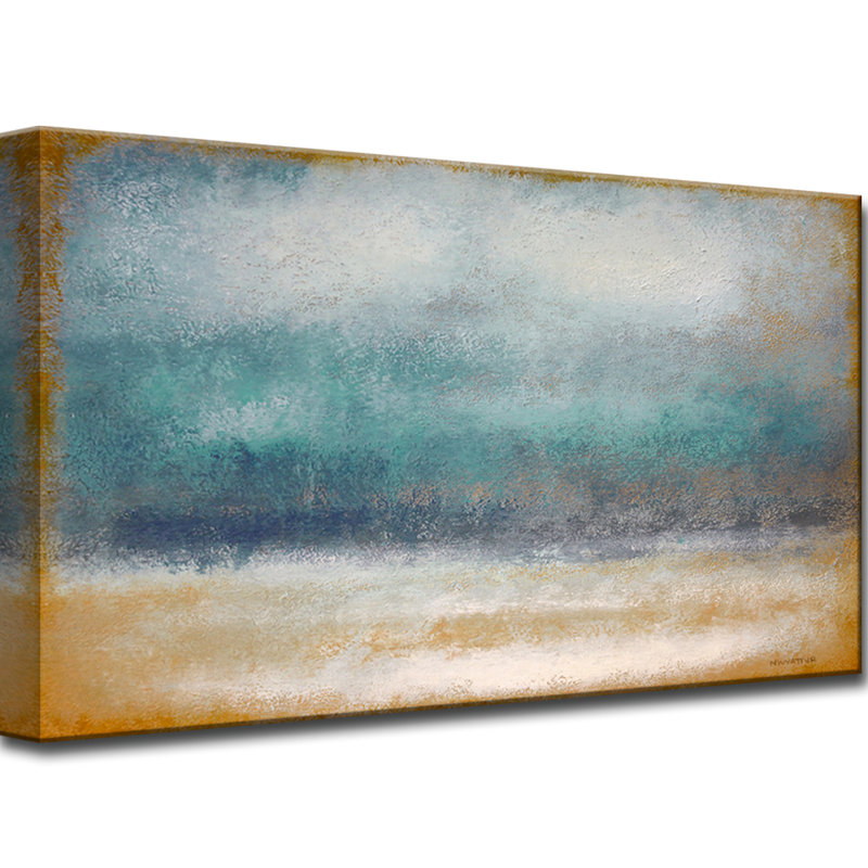 Tempête par Norman Wyatt Jr. - reproduction d'art sur toile tendue, H 20 po x l 40 po x P 1,5 po