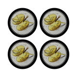 Zodiac Libra Vegan Leather Round Pebble Placemat