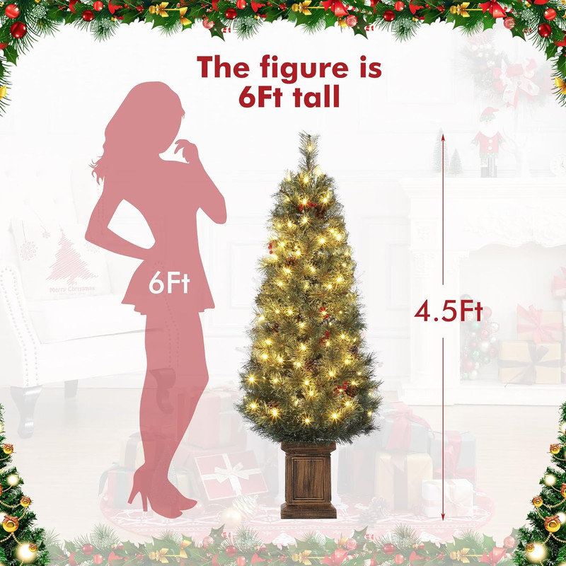 54' H Lighted Artificial Christmas Tree