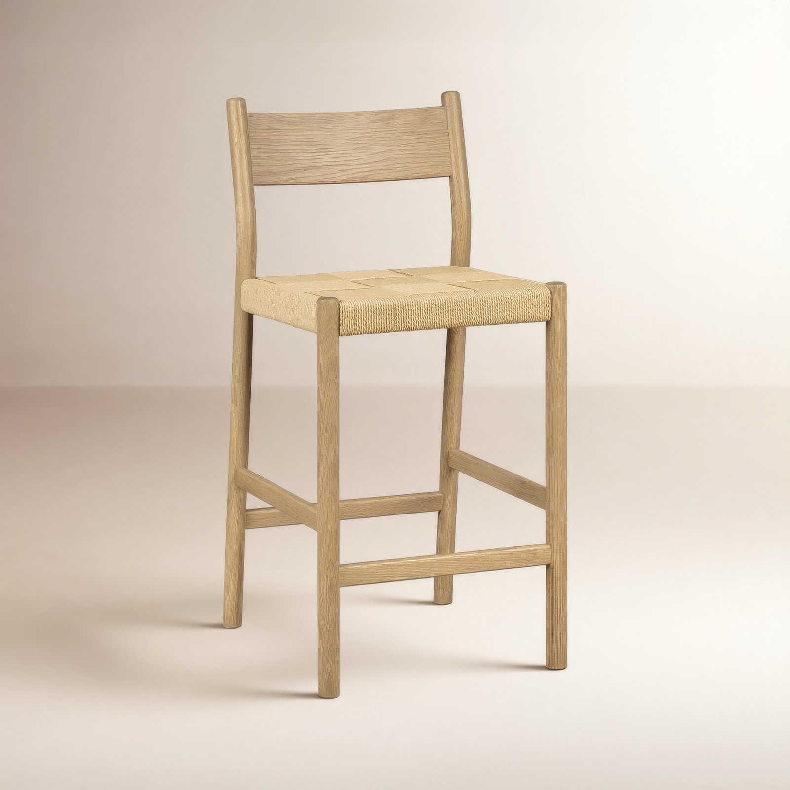 Enna 26" Bar Stool, Natural