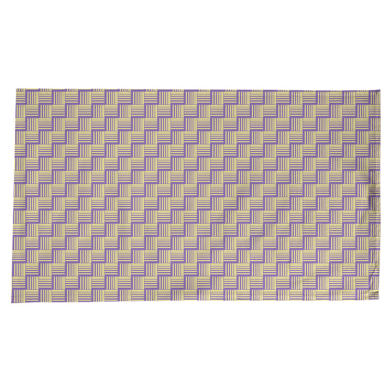 Rayures nattes classiques Nappe, Mauve/jaune