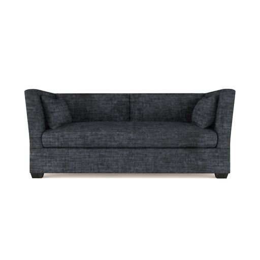 Rivington Flare Square Track-Arm Loveseat, Vintage Leather Pumice, 31" H x 72" W x 37" D, Weathered