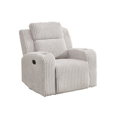 Canapé inclinable 1 place, fourrure manuelle inclinable, porte-gobelets, canapé inclinable pour le salon