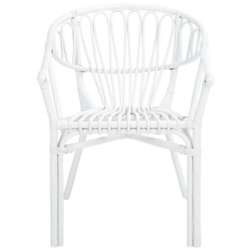 Fauteuil noir Ozias Windsor, Blanc