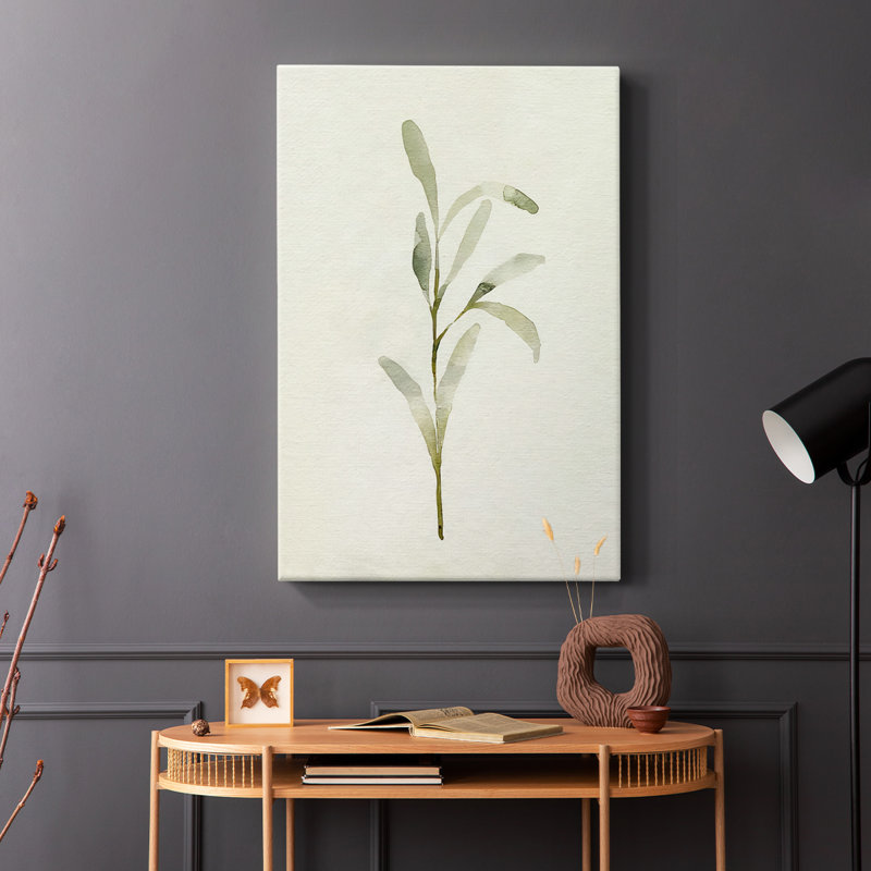 Olive Leaves I -Gallery Wrapped Cavas, 12" H x 8" W