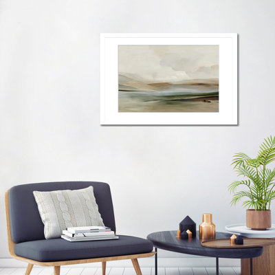 Échos de la solitude - reproduction d'art murale - papier d'art encadré