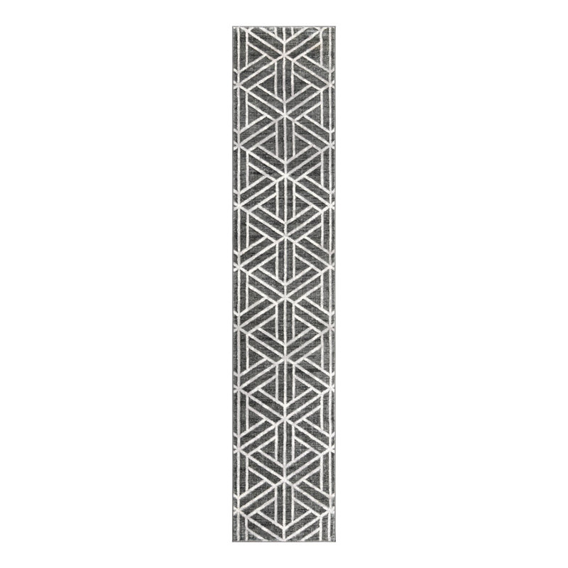 Quercioli Geometric Indoor Rug, Runner 2'7" x 13'