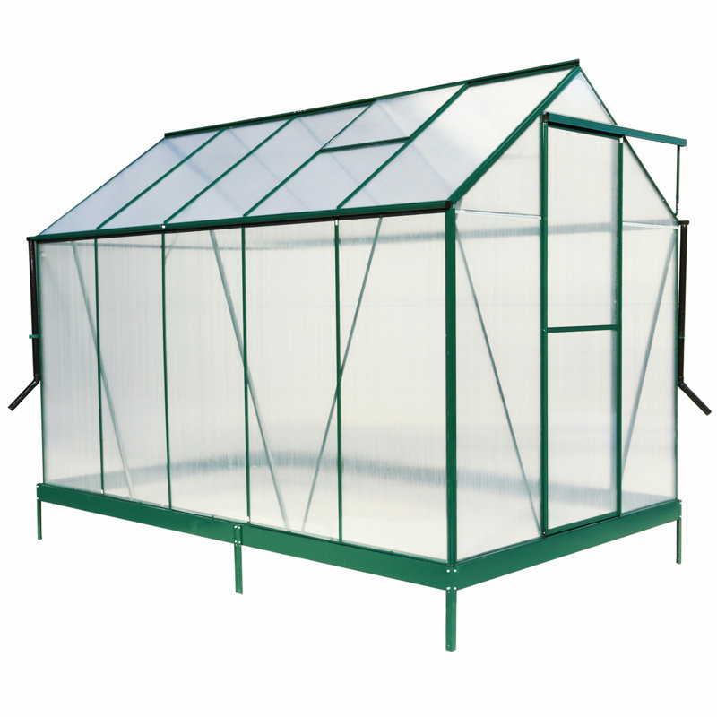 Greenhouse, Green, 96.8" H x 75.2" W x 123.2" D