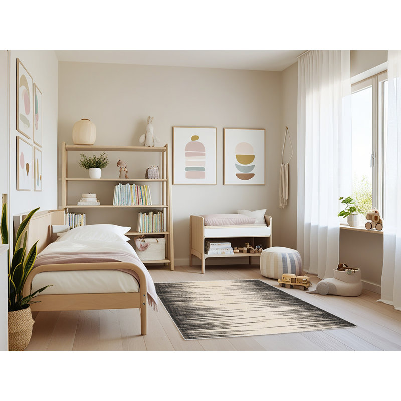 Gapspard Abstract Indoor Rug, Rectangle 3' x 5'