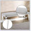 Banc rembourré avec pieds en acrylique Boucle