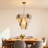 11-Light Dimmable Tiered Leaf Chandelier