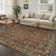 Orihue Vintage Red/Brown Area Rug for Living Room with Non-Slip Backing