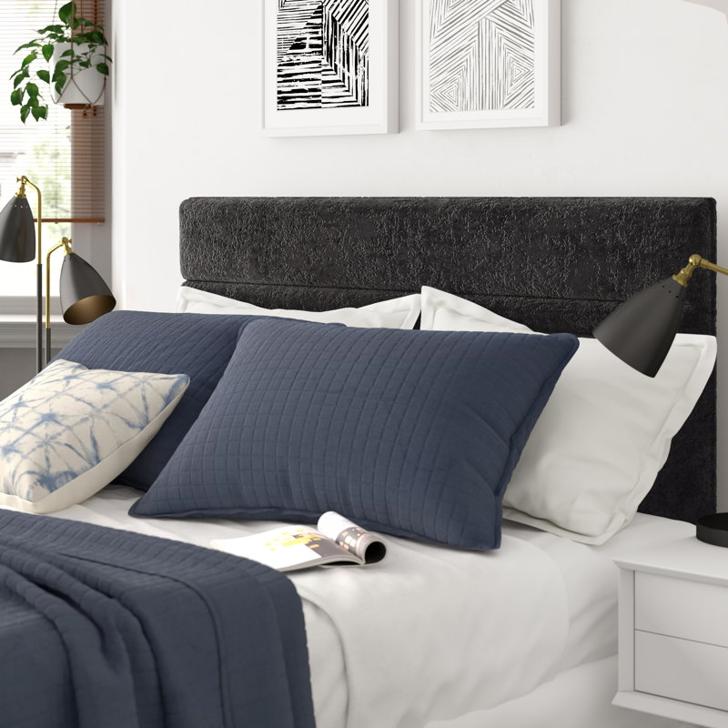 Elsa Upholstered Headboard, Denim, Small Single