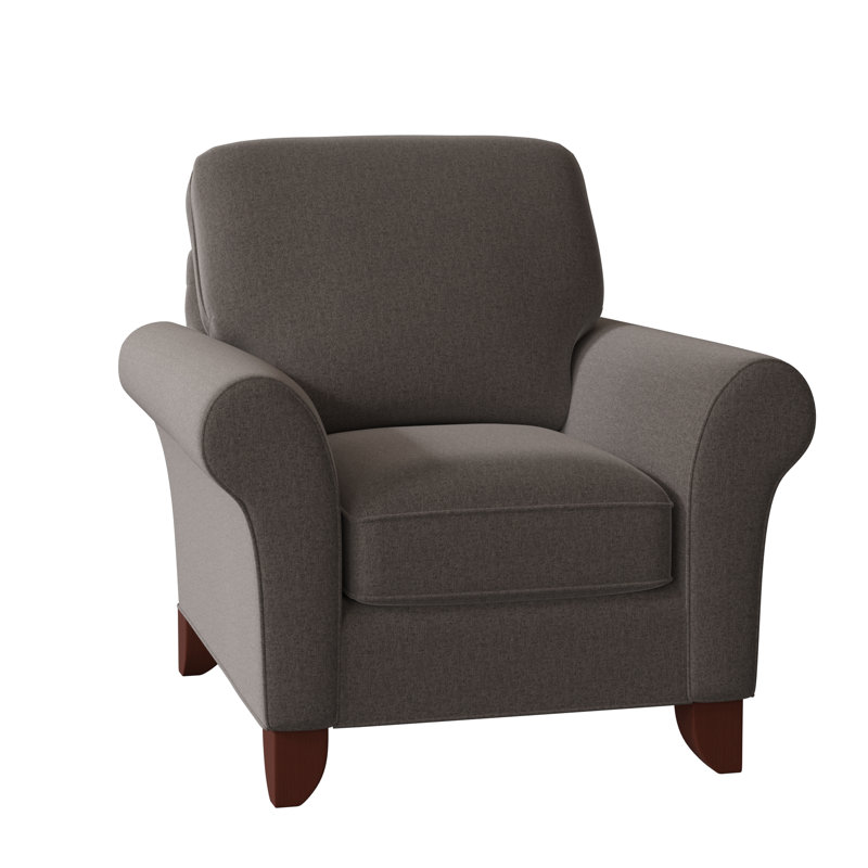 Fauteuil de 38 po de large Almada, Beau sergé performance 41 gris, Manhattan, Oui