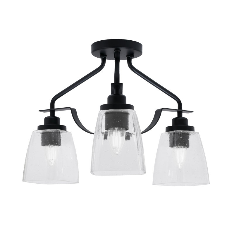 Plafonnier semi-encastré 3 lumières Odyssey, Clair
