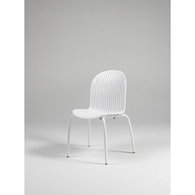 Stackable Outdoor Patio Dining Side Chair with Cushion