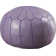 Cherise Moroccan Leather Pouf