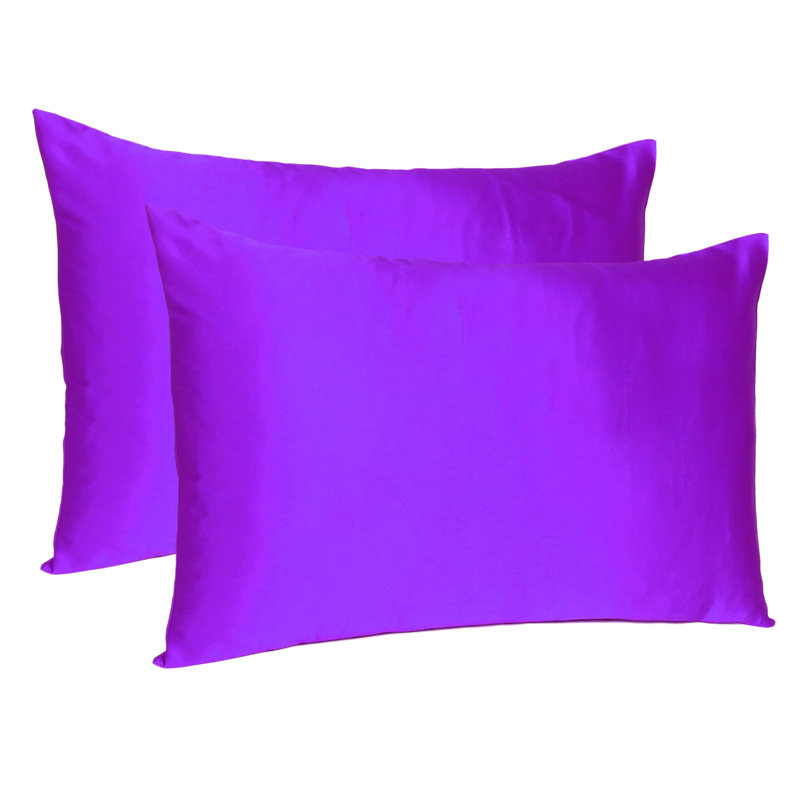 Taies d'oreiller en satin, Grand, Violet Prism