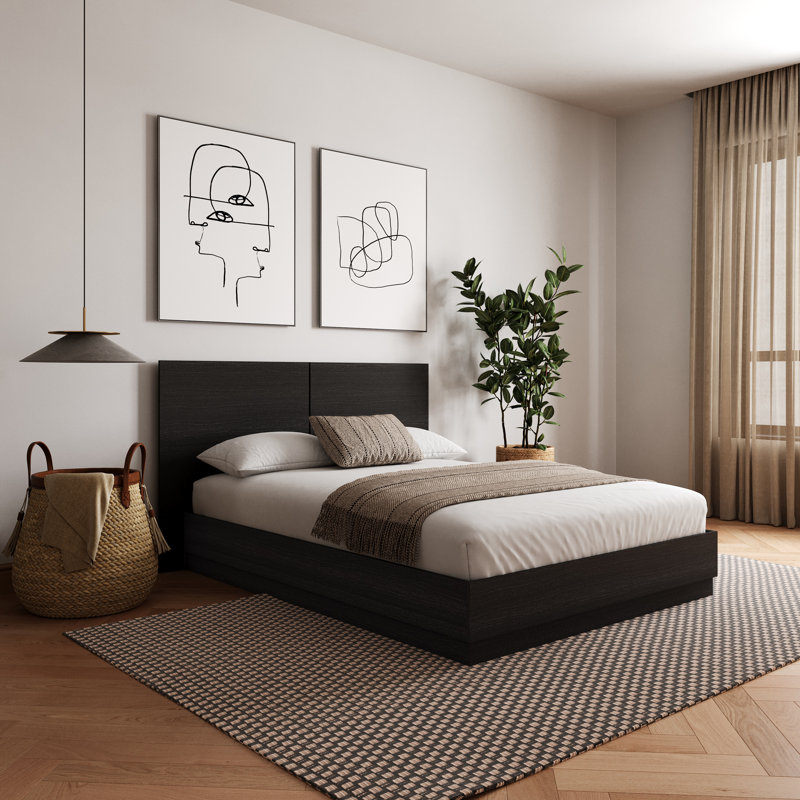 Jodeen Platform Bed, Full, Black