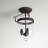 Husman Glass Semi Flush Mount-16518413-16518408