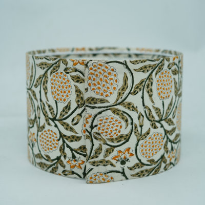 Abat-jour en lin Artisan Green