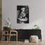 Dog Reading Newspaper Vintage Dog Wall Art Print 1 Piece Wrapped Canvas Wall Art-1999016414