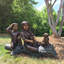 Dog Golden Retriever Bronze Garden Statue