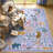 Whimsical Jungle Animal Washable Area Rug for Kids Room & Nursery, Soft Non-Slip Botanical Playroom Carpet-49916435