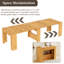 Console de salle à manger Haakon, console extensible de 18 po à 118 po-124434242