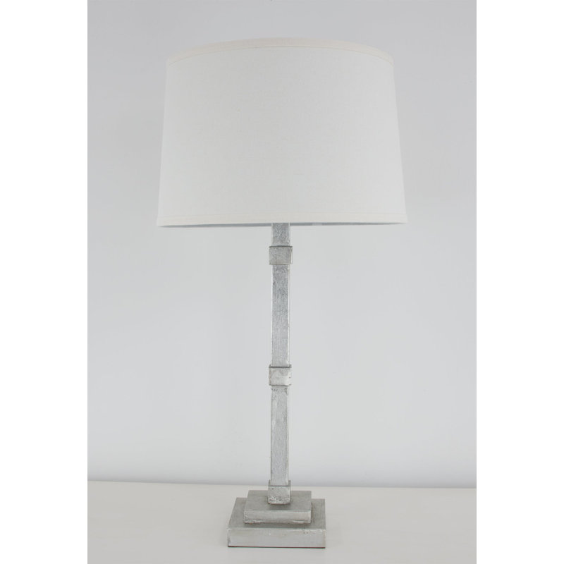 Irina Table Lamp, Antiqued Silver Leaf