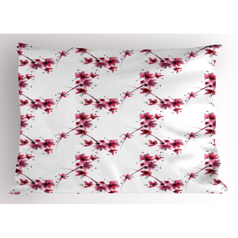Polyester Floral Sham Set, Twin