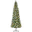 Arbre de Noël 9 pi avec 460 branches réalistes, pin, baies rouges et forme d'assemblage facile, sans arrosage nécessaire