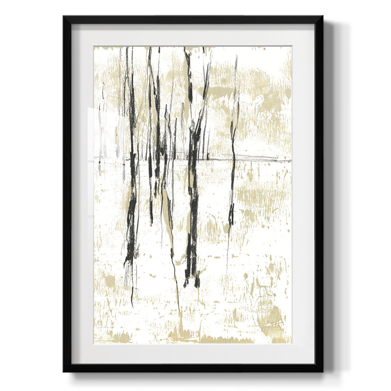 Embellished Canopy I -Gallery Wrapped Canvas, 25.5" H x 17.5" W, Black
