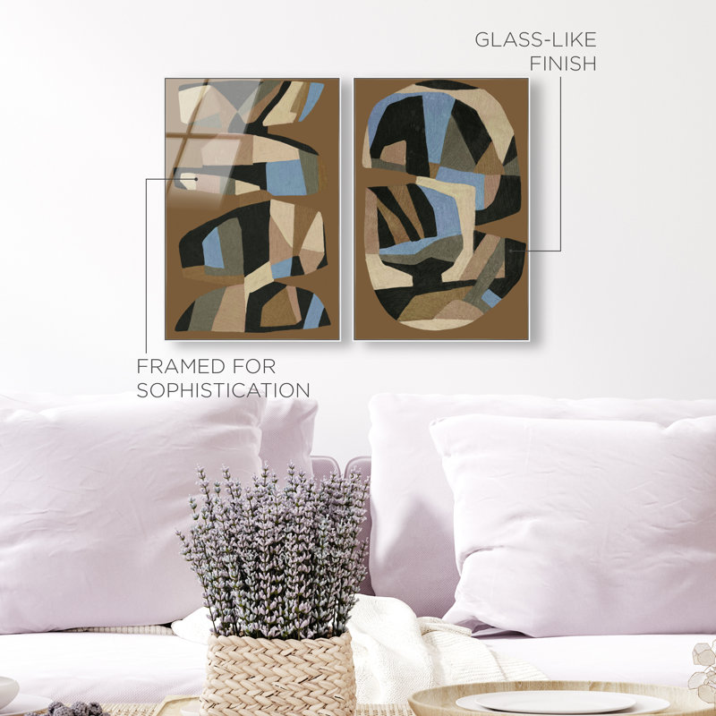 Artisan Potery Set High-Gloss Frameless Acrylic Glass Wall Art Abstract Print by Oliver Gal, Ready to Hang, 10 x 15