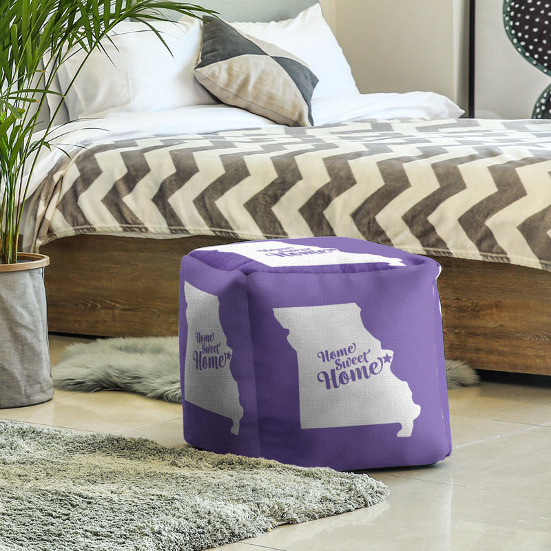 Repose-pieds à cubes st. louis home, Mauve