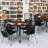 Kee Mobile Round Breakroom Table and Chair Set-73413258-93832257-73413260