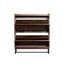 Armoire de rangement pour chaussures avec deux tiroirs rabattables