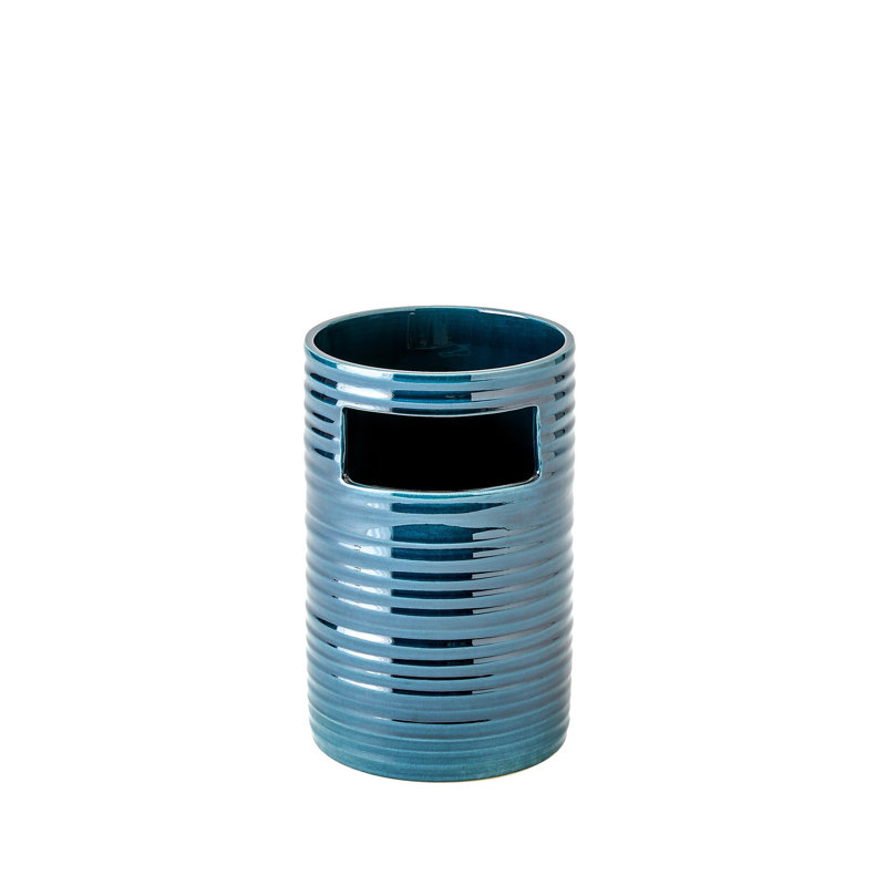 Earthenware Table Vase, 9" H x 6" W x 6" D