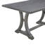 Ensemble de table de salle à manger 6 pièces, table à tréteaux rectangulaire, 4 chaises rembourrées et banc pour la salle à manger-1211808644