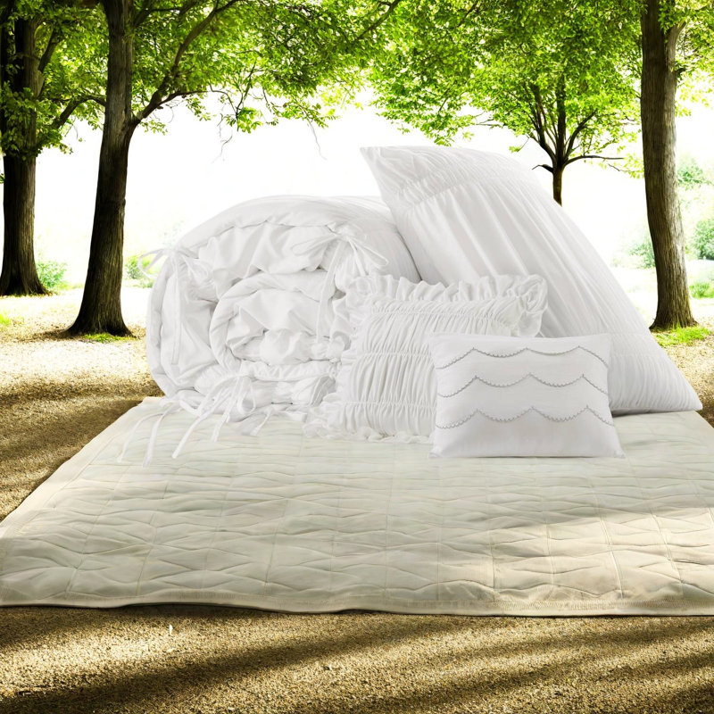 Ensemble de literie pour lit simple en microfibre de qualité supérieure, style champêtre français pour la maison