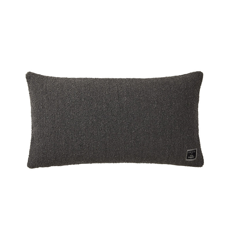 BOUCLETTE Pillow Cover & Insert, Navy, Rectangle 13"H x 22"W
