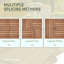 Anasofia 27 Pcs Solid Wood Interlocking Decking Tiles, Brown